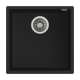Fregadero bajo encimera TEKA TEGRANITE SQUARE 40.40 TG NEGRO. 115230025, Una cubeta, Negro, acabado sintético
